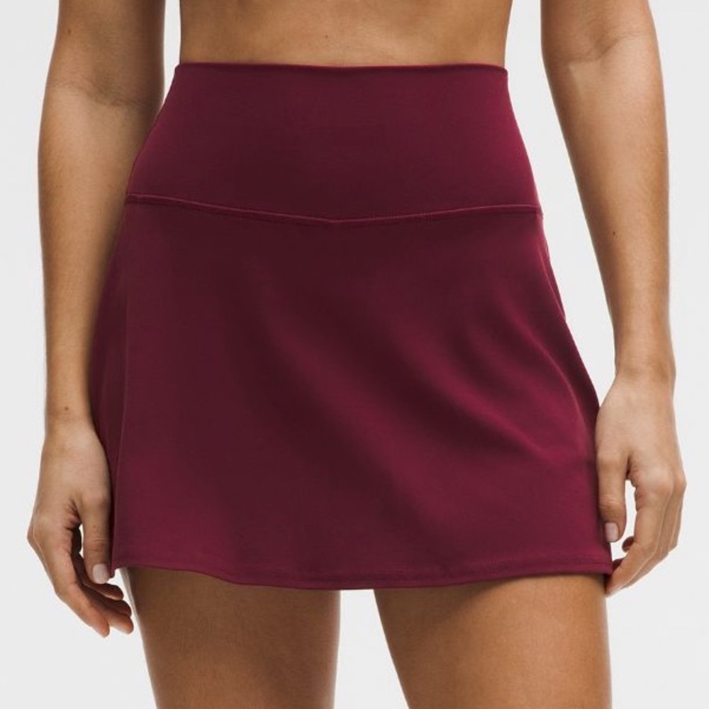 HP ♥️ lululemon Align High-Rise Burgundy Skirt (Skort)